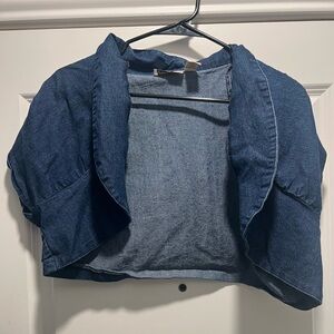 Denim Blue Women's Bolero Jacket